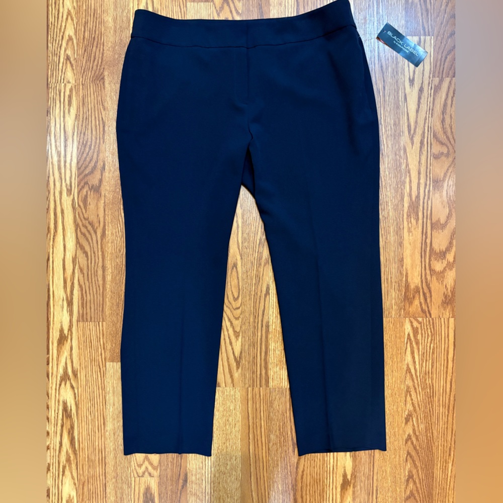 Evan Picone Women’s Classic‎ Navy Straight Leg Pants 18 NWT Business Casual Chic